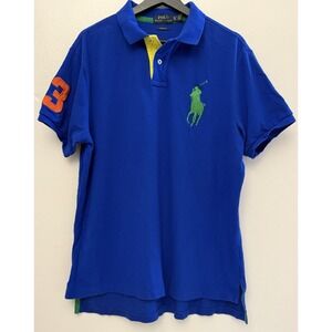 Polo Ralph Lauren Custom Fit #3‎ Big Pony Polo Ruby Shirt Size XL Preppy